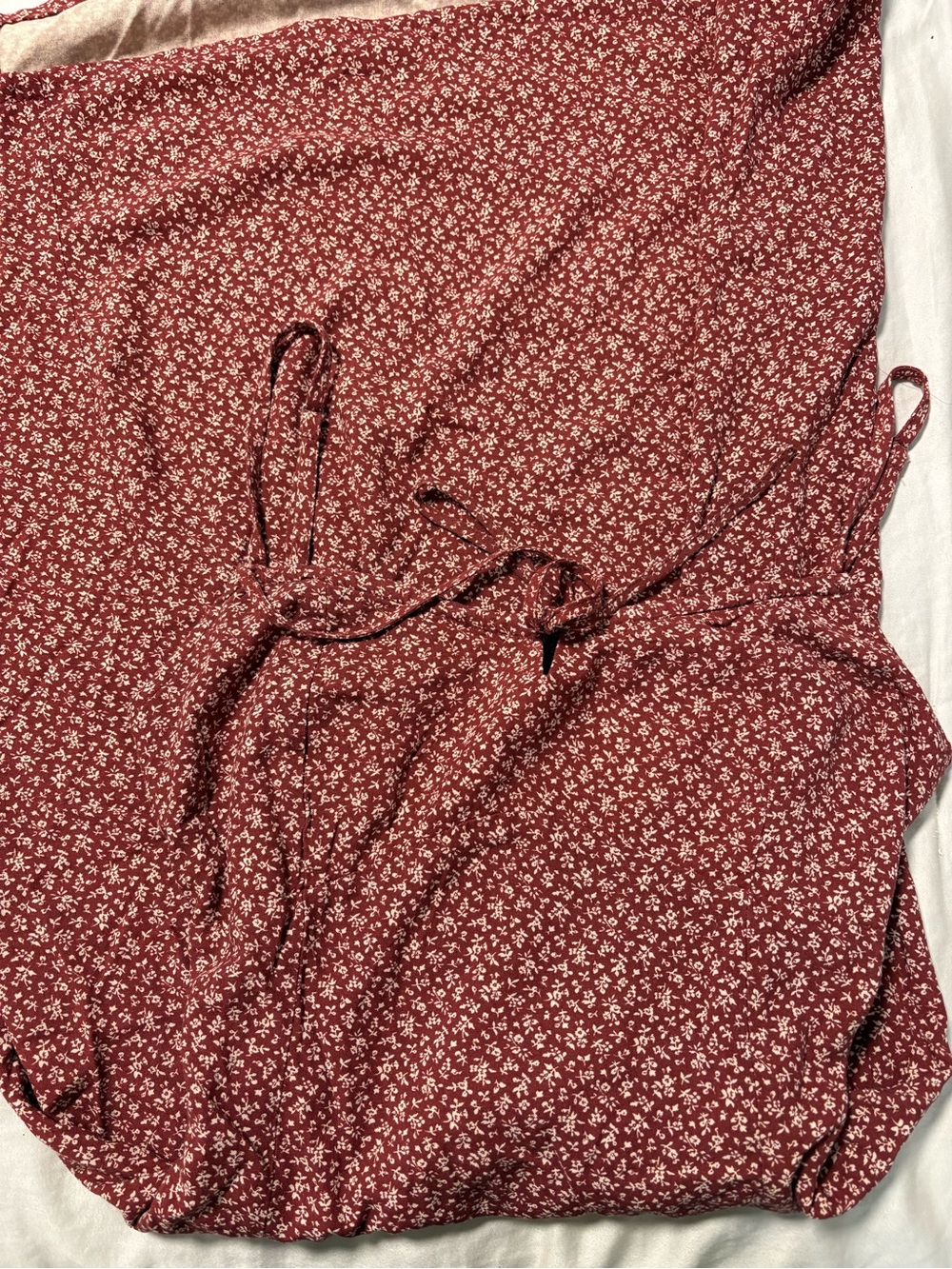 Brandy Melville Red Floral Maxi Dress